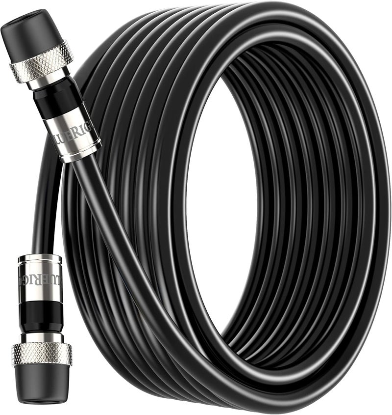 BlueRigger RG6 Coaxial Cable, 30FT (Weatherproof Rubber Boot, Direct Burial, in-Wall CL3 Rated, 75 Ohm, Indoor Outdoor) - Digital Coax Cord for HDTV, CATV, TV Antenna, Satellite, Broadband Internet - Image 1